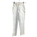 【中古】【古着】 JORDACHE デニムパンツ W26 レディース ホワイト 古着卸 アメリカ仕入 2309-686(4)