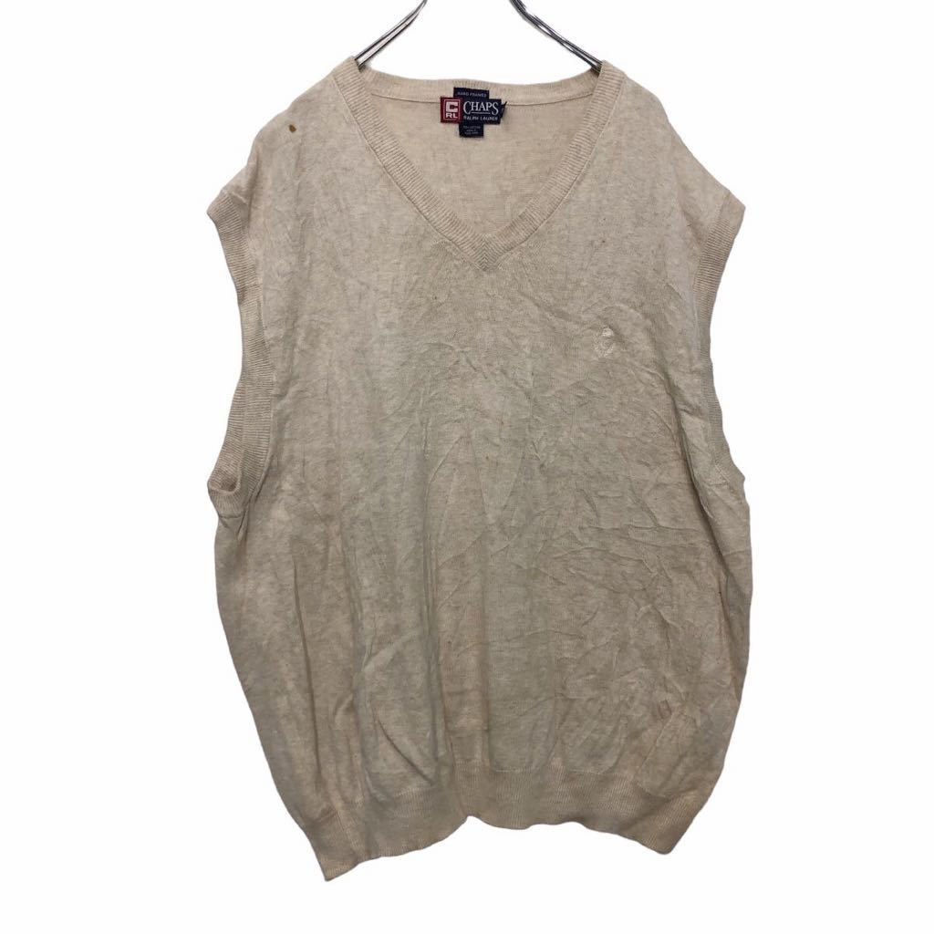 ����šۡڸ���� CHAPS ���åȥ� �˥å� �٥��� XXL �����ܥ꡼ ����åץ� �ӥå������� ���� V�ͥå� ���岷 ����ꥫ���� a509-5653