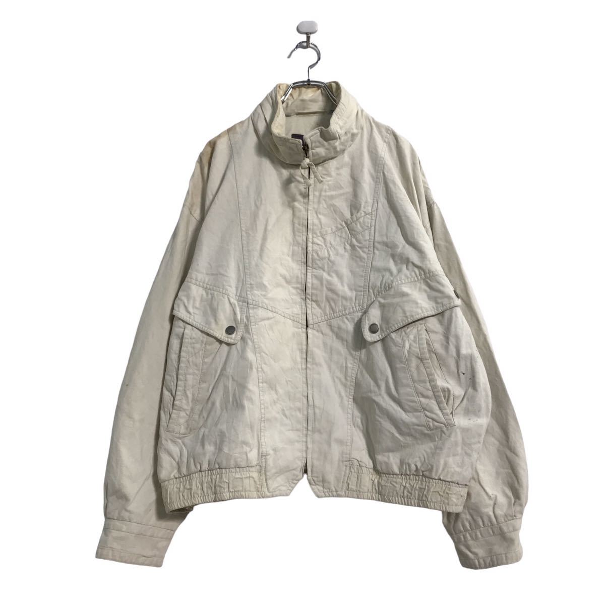 【中古】【古着】 MEMBERS ONLY ブルゾン ジャケット L ホワイト メンバーズオンリー 古着卸 アメリカ仕入 a509-5866