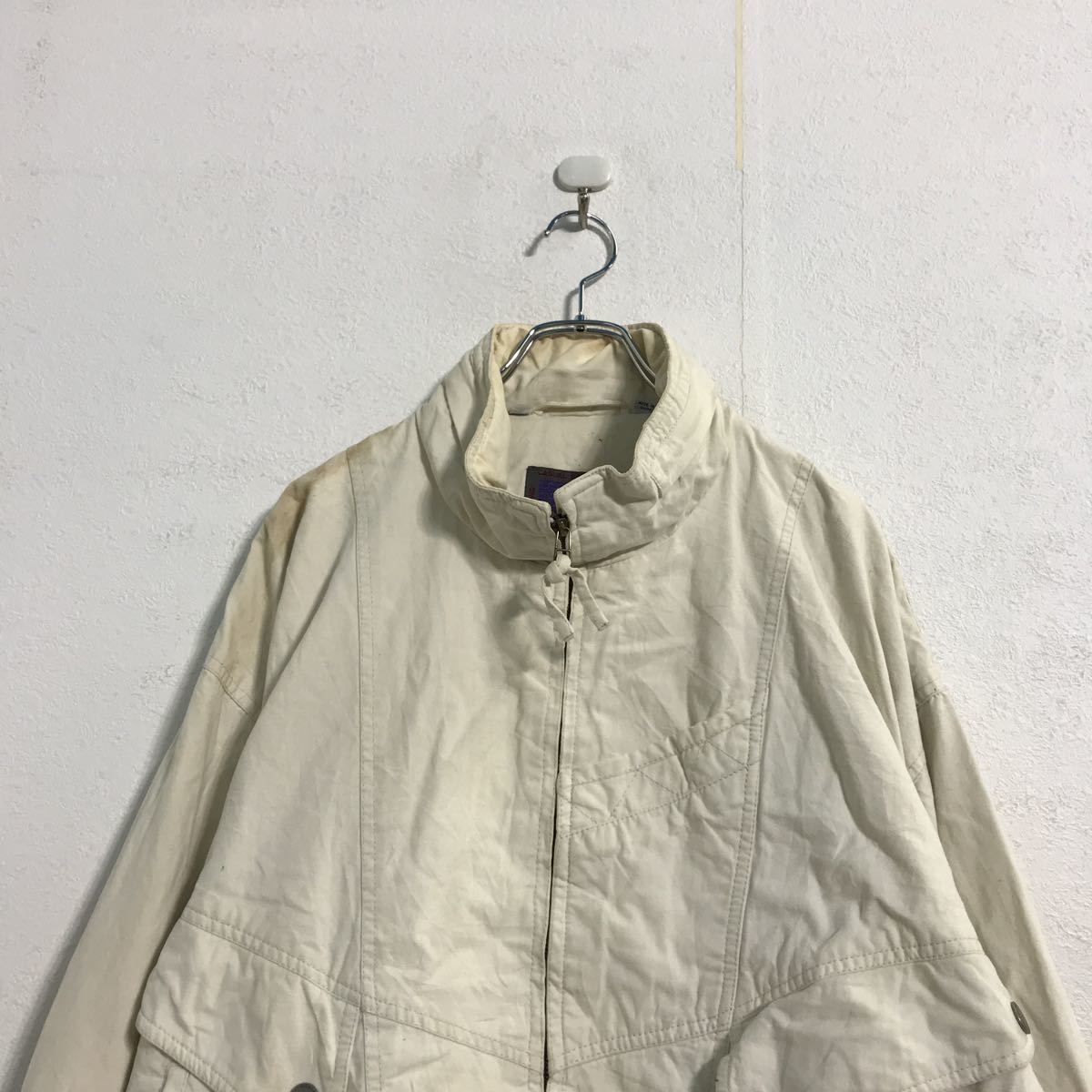 【中古】【古着】 MEMBERS ONLY ブルゾン ジャケット L ホワイト メンバーズオンリー 古着卸 アメリカ仕入 a509-5866