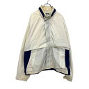 【中古】【古着】 Pacific ナイロンジャケット XL ホワイト ネイビー パシフィック ビッグサイズ 古着卸 アメリカ仕入 a509-6241