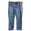 【中古】【古着】 LIFE-LINE デニムパンツ W36 ビッグサイズ ライトブルー 古着卸 アメリカ仕入 2309-1197(4)
