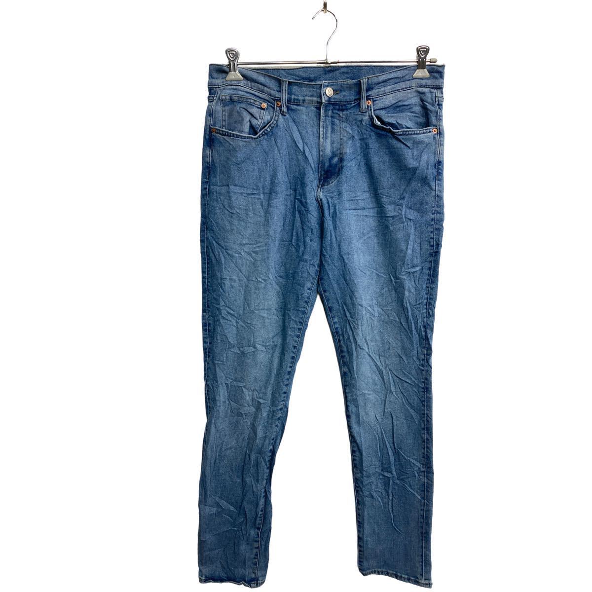 【中古】【古着】 &DENIM デニムパンツ W34 スキニー ブルー 古着卸 アメリカ仕入 2309-1336