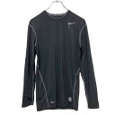 【中古】【古着】 NIKE 長袖 プリント Tシャツ M ブラック グレー ナイキ スポーツ ドライ ロンT ロングTシャツ 古着卸 アメリカ仕入 a509-6...
