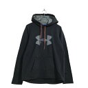 【中古】【古着】 UNDER ARMOUR ロゴ ジャージ パーカー S ブラック アンダーアーマー プルオーバー スポーツ ビッグロゴ 古着卸 アメリカ仕入 ...