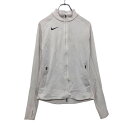 【中古】【古着】 NIKE ジャージ S ホワイト ナイキ ジップアップ ポケット リブ 古着卸 アメリカ仕入 a510-5368