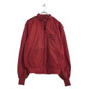 【中古】【古着】 MEMBERS ONLY ジップアップ ジャケット ネックベルト M レッド 古着卸 アメリカ仕入 a510-5385