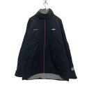 【中古】【古着】 PRO TRAINIWG ジップアップ ナイロン ジャケット L ネイビー ホワイト 裏地あり ポケット 古着卸 アメリカ仕入 a510-5644