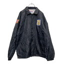 【中古】【古着】 コーチジャケット S ブラック ポリエステル ジャケット 古着卸 アメリカ仕入 a510-5972