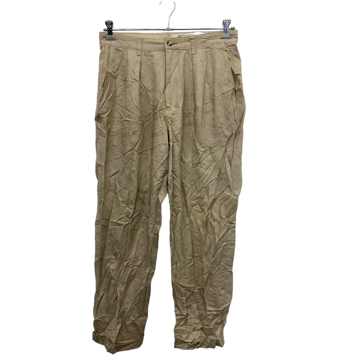 【中古】【古着】 TOMMY HILFIGER チノパンツ W33 トミーヒルフィガー コットン ベージュ 古着卸 アメリカ仕入 2310-750
