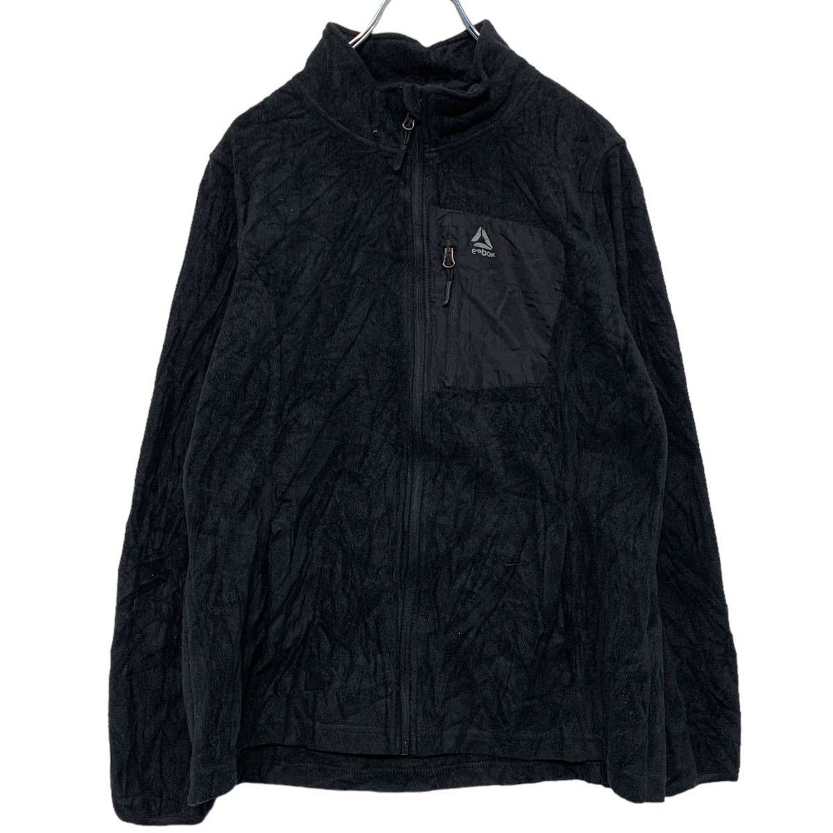 【中古】【古着】 Reebok フリースジャケット L ブラック リーボック 秋冬 古着卸 アメリカ仕入 a510-6130