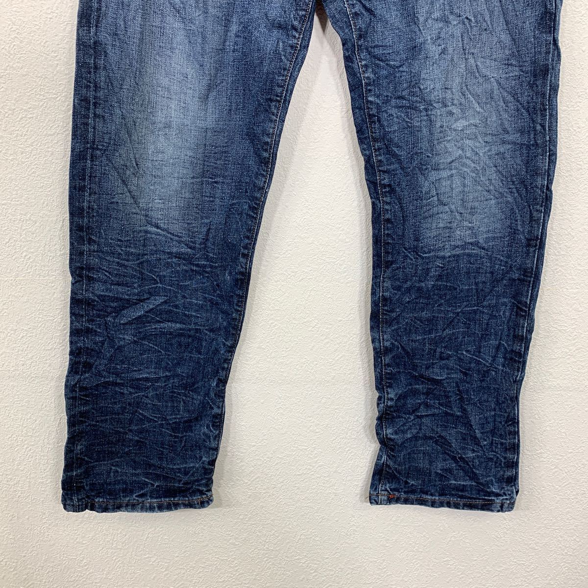 【中古】【古着】 TOMMY HILFIGER デニムパンツ W31 トミーヒルフィガー ブルー カスタムストレート 古着卸 アメリカ仕入 2310-897
