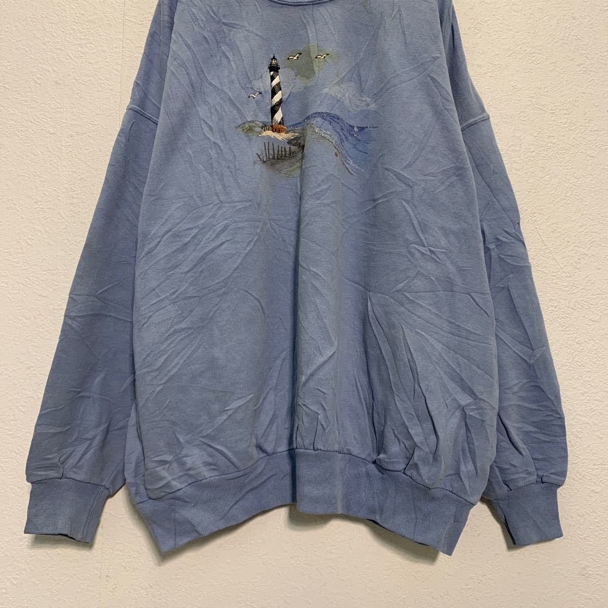 ����šۡڸ���� top stitch ���� �������å� �ȥ졼�ʡ� XL�� �饤�ȥ֥롼 �ۥ磻�� ΢���� ��ǥ����� ���岷 ����ꥫ���� a510-6361