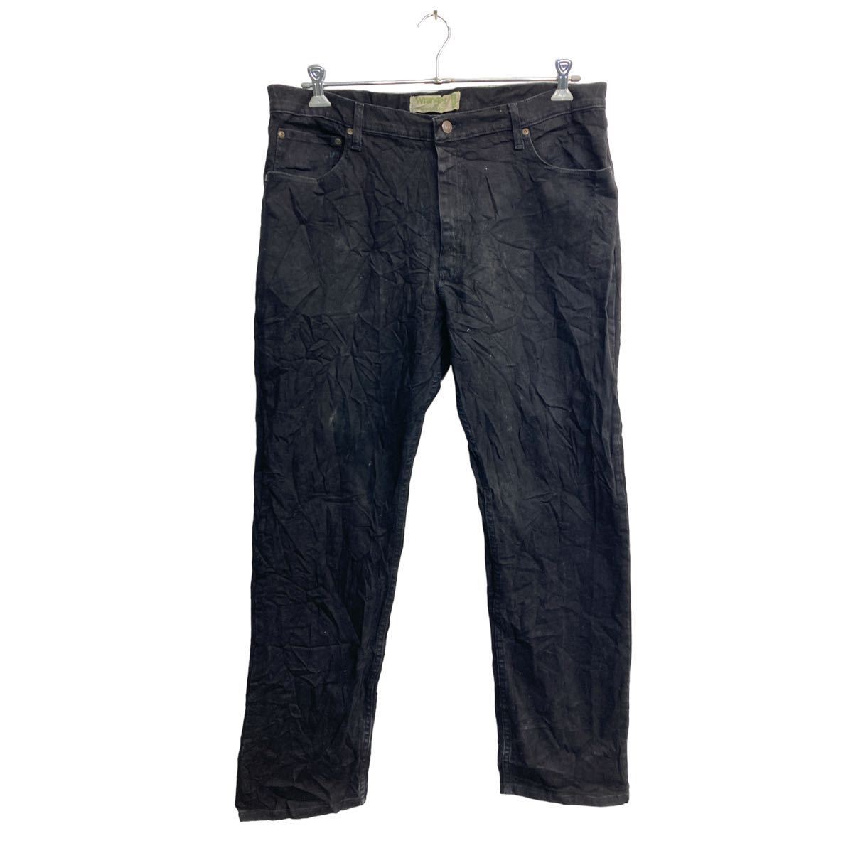 【中古】【古着】 Wrangler デニムパンツ W38 ラングラー レギュラーフィット ビッグサイズ ブラック メキシコ製 古着卸 アメリカ仕入 2310-1050