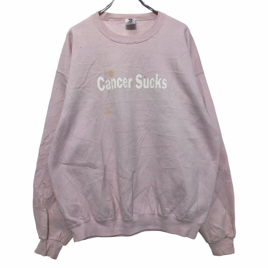 ����šۡڸ���� JERZEES �ץ��� �������å� �ȥ졼�ʡ� XL �ԥ� �ۥ磻�� ���㡼������ CancerSucks ���岷 ����ꥫ���� a510...