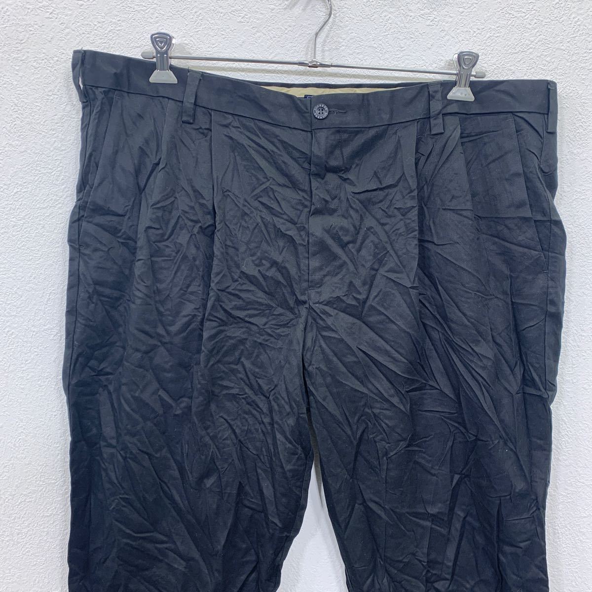【中古】【古着】 DOCKERS スラックスパンツ W44 ドッカーズ ブラック ビッグサイズ クラシックフィット 古着卸 アメリカ仕入 2311-163