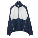 【中古】【古着】 CLIQUE トラック ジャケット L ネイビー ホワイト クリーク ジップアップ ポケット ラグラン 古着卸 アメリカ仕入 a510-6583(4)