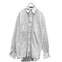 【中古】【古着】 CHAPS 長袖 シャツ L ホワイト チャップス コットン ポリエステル シャツ シンプル 古着卸 アメリカ仕入 a511-5142