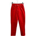 【中古】【古着】 JORDACHE デニムパンツ W27 レディース レッド コットン 古着卸 アメリカ仕入 2311-734