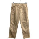 【中古】【古着】 Lee ロングパンツ W33 リー レディース ベージュ 古着卸 アメリカ仕入 2311-739