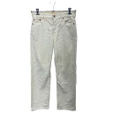 【中古】【古着】 Levi's コーデュロイパンツ W26 リーバイス ヴェッジストレート ボタンフライ レディース ホワイト 古着卸 アメリカ仕入 2311-...