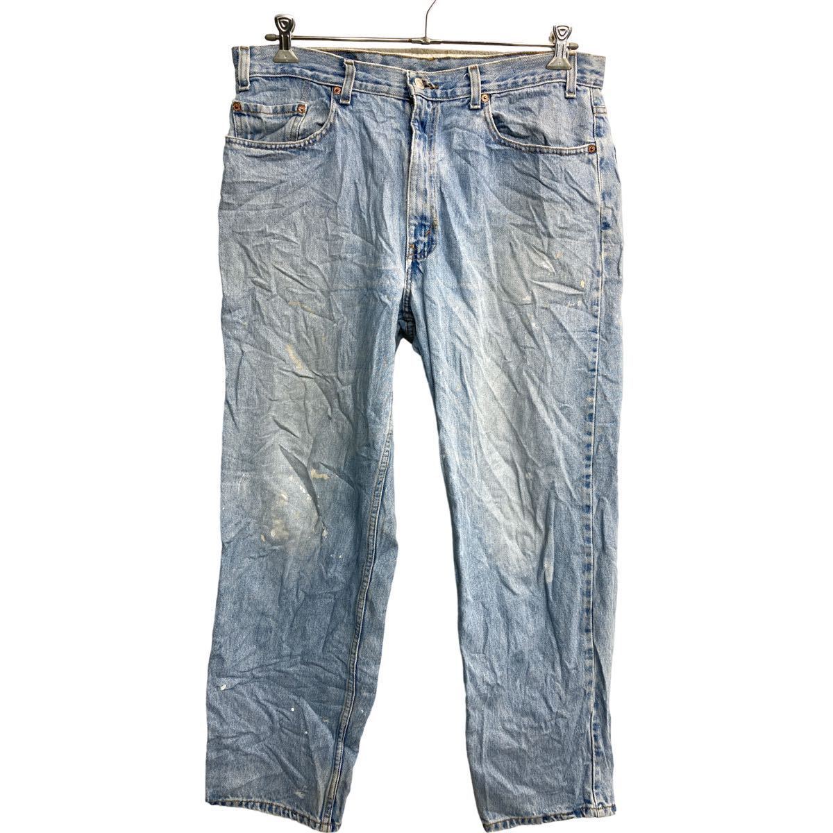 【中古】【古着】 Levi's 550 デニムパンツ W38 リーバイス リラックスフィット ライトブルー コットン メキシコ製 古着卸 アメリカ仕入 2311-1130