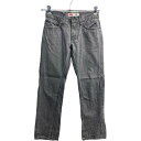 【中古】【古着】 Levi's 511 デニムパンツ W28 リーバイス レディース スリム グレー コットン 古着卸 アメリカ仕入 2311-983