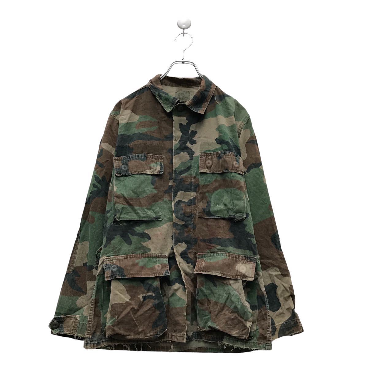 【中古】【古着】 ミリタリー ジャケット XS 迷彩 アメリカ軍 ウッドランドカモ 古着卸 アメリカ仕入 a511-5429