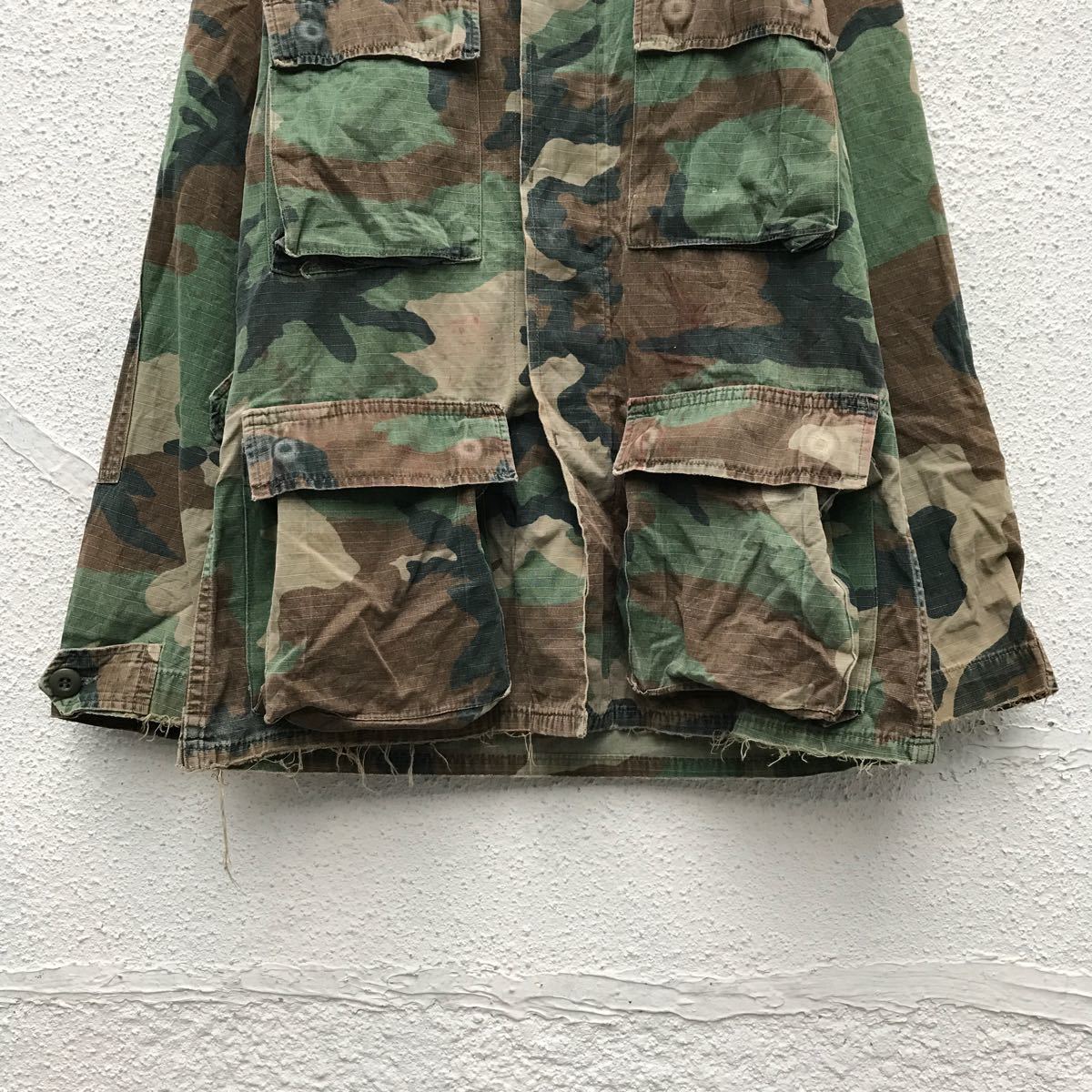 【中古】【古着】 ミリタリー ジャケット XS 迷彩 アメリカ軍 ウッドランドカモ 古着卸 アメリカ仕入 a511-5429