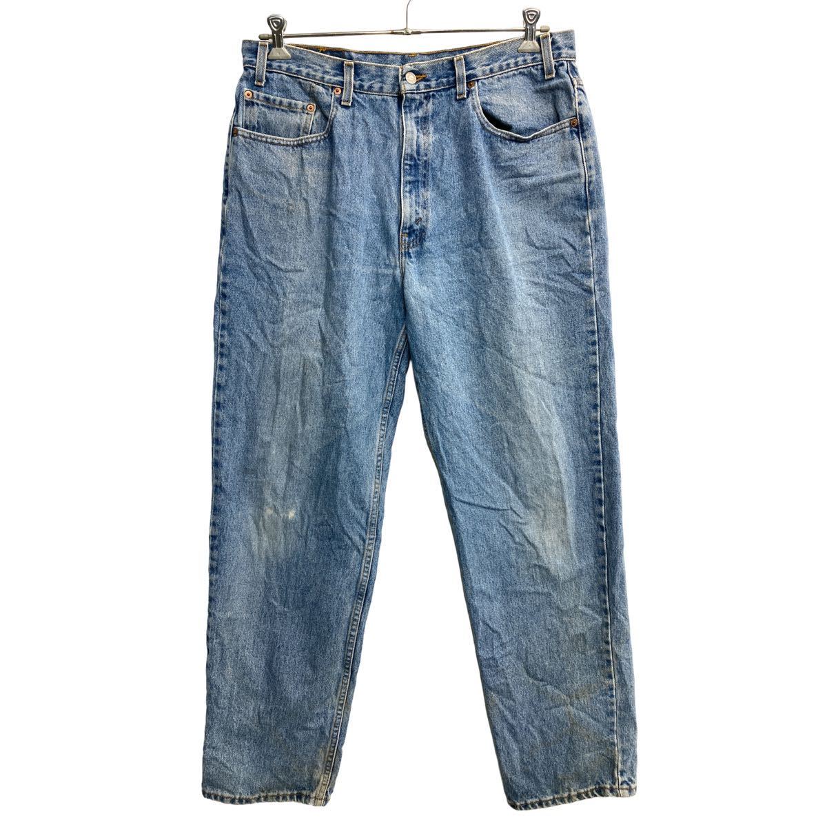 【中古】【古着】 Levi's 550 デニムパンツ W38 リーバイス リラックスフィット ビッグサイズ ブルー USA製 古着卸 アメリカ仕入 2311-..