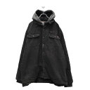 【中古】【古着】 Dickies アクティブ ジャケット 2XL ブラック グレー ディッキーズ ビッグサイズ フード ストリート ワーク 古着卸 アメリカ仕入 a511-5597