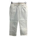 【中古】【古着】 TOMMY HILFIGER デニムパンツ W31 トミーヒルフィガー レディース ホワイト コットン 古着卸 アメリカ仕入 2311-154...