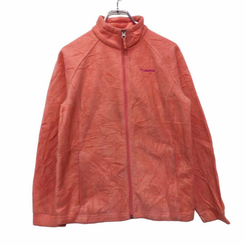【中古】【古着】 Columbia フリース ジャケット レディース ピンク パープル XL コロンビア ジップアップ ロゴ 古着卸 アメリカ仕入 a511-5948