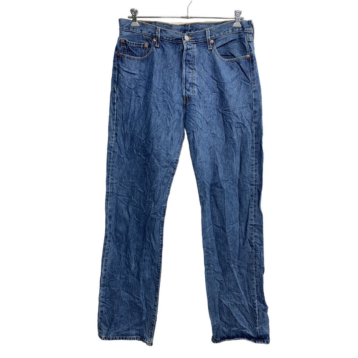 【中古】【古着】 Levi's 501 デニムパンツ W36 リーバイス ボタンフライ ビッグサイズ ブルー コットン メキシコ製 古着卸 アメリカ仕入 2312-166