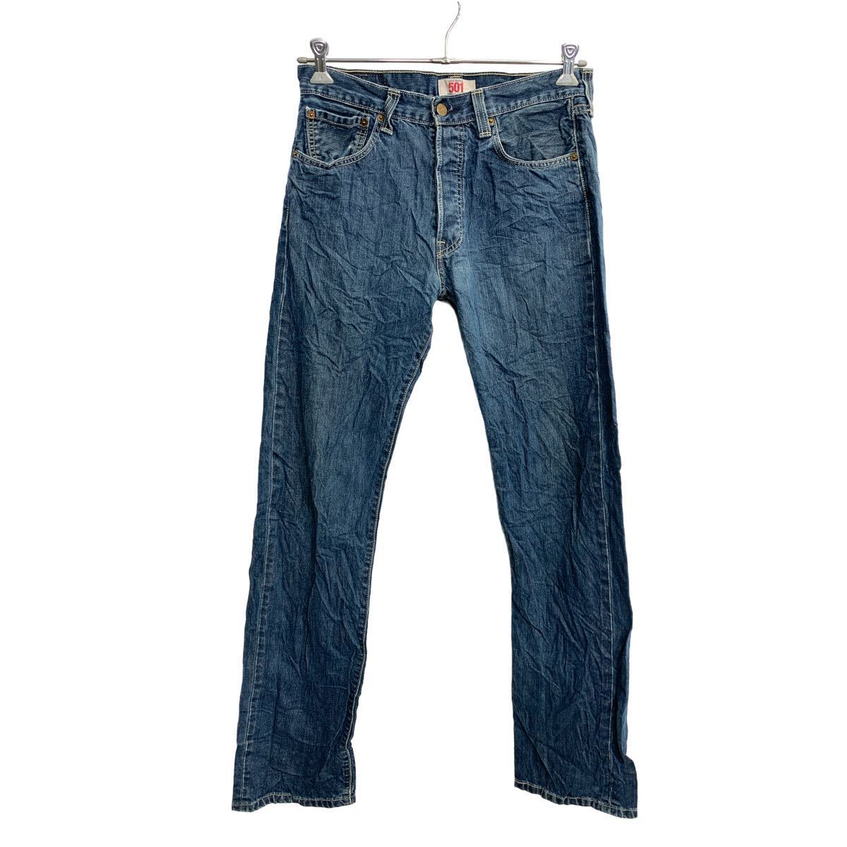 【中古】【古着】 Levi's 501 デニムパンツ W32 リーバイス ボタンフライ インディゴ コットン メキシコ製 古着卸 アメリカ仕入 2312-180