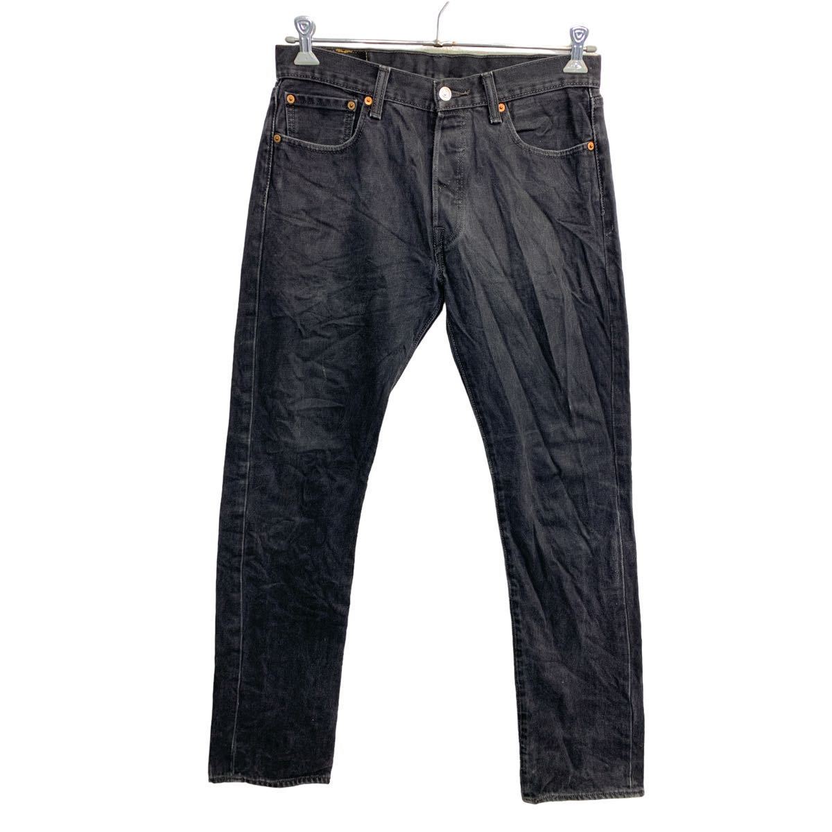 【中古】【古着】 Levi's 501 デニムパンツ W32 リーバイス ボタンフライ ブラック コットン メキシコ製 古着卸 アメリカ仕入 2312-186(4.0)