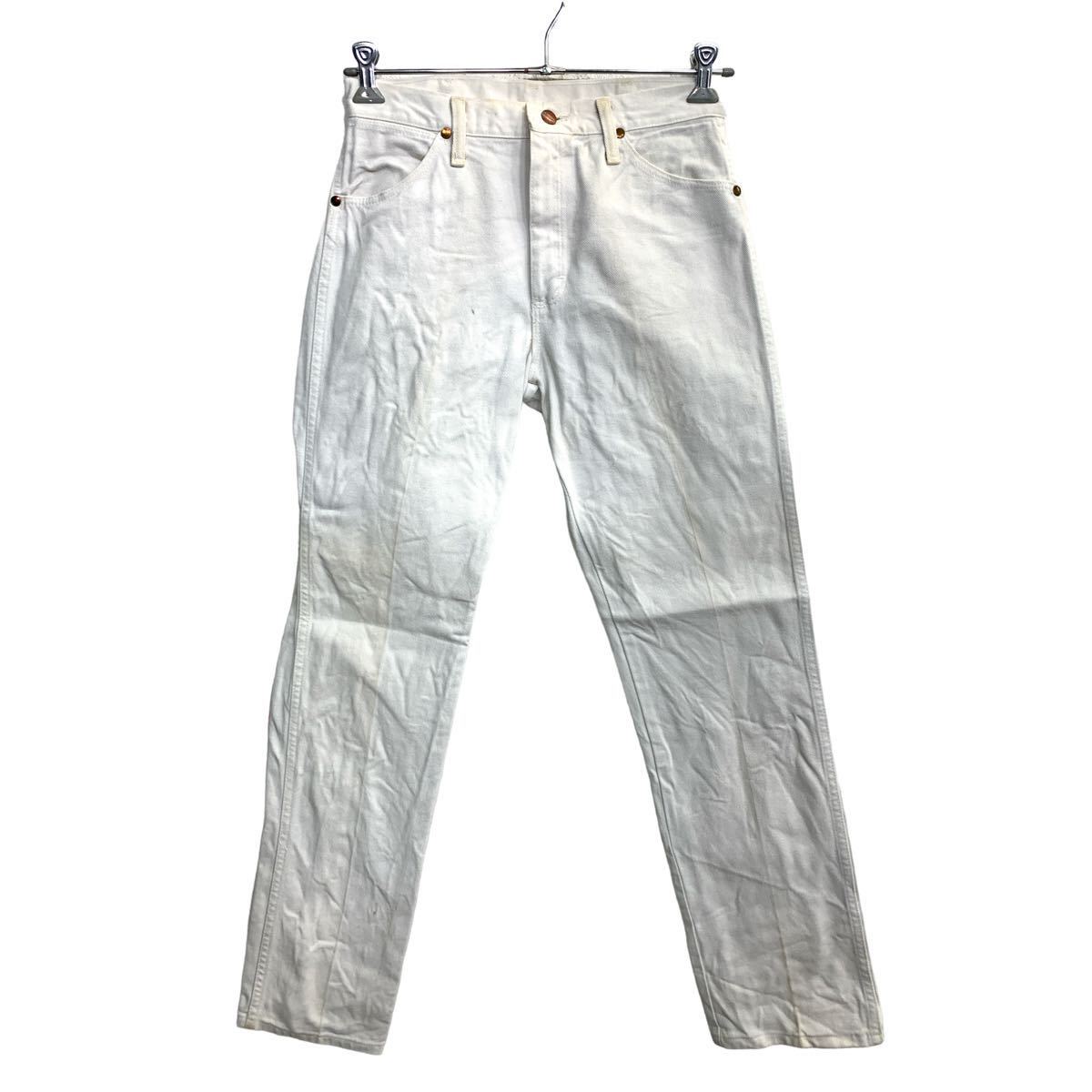 【中古】【古着】 Wrangler デニムパンツ W30 ラングラー 13MWZ ホワイト コットン USA製 古着卸 アメリカ仕入 2312-238