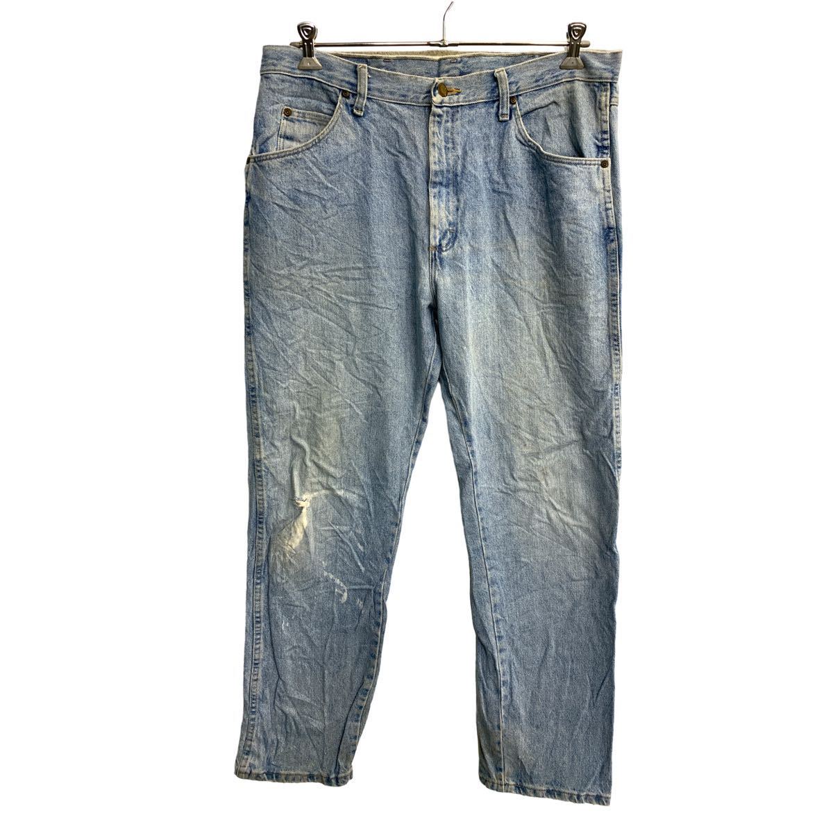 【中古】【古着】 Wrangler デニムパンツ W36 ラングラー レギュラーフィット ビッグサイズ ライトブルー コットン 古着卸 アメリカ仕入 2312-452