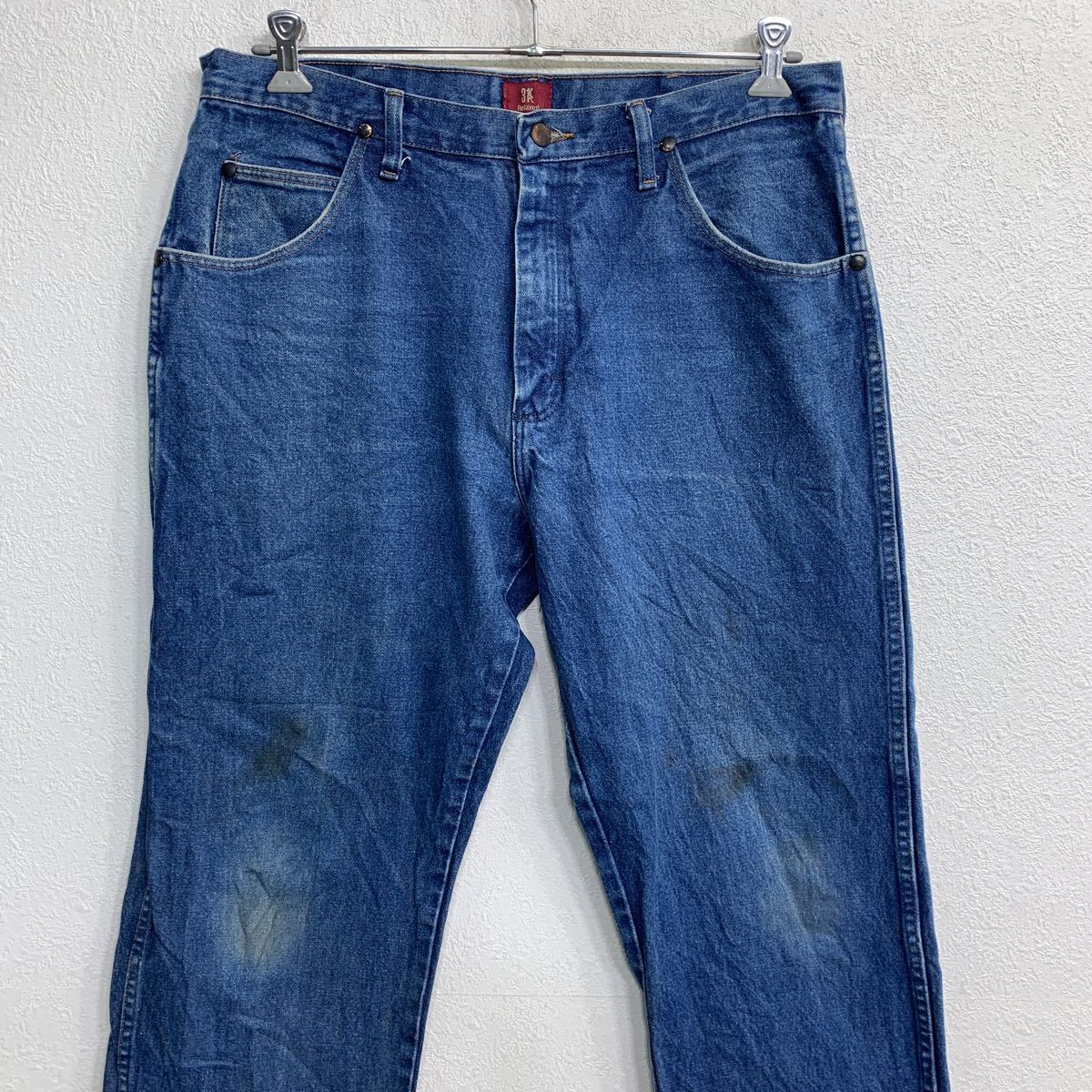 【中古】【古着】 Wrangler カウボーイ ロングパンツ W36 ラングラー 31MWZ ビッグサイズ インディゴ コットン メキシコ製 古着卸 アメリカ仕入 2312-456