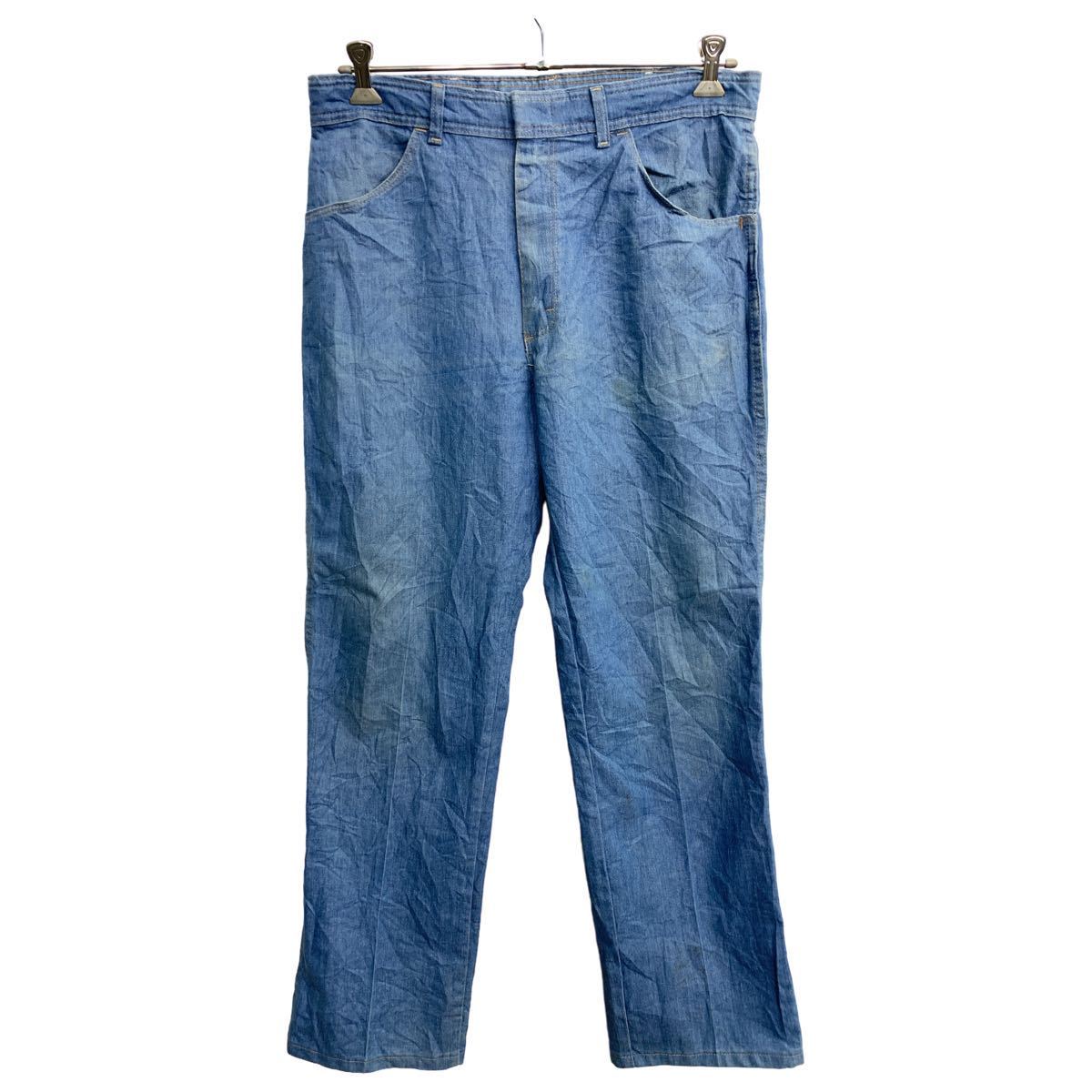 【中古】【古着】 Wrangler ロングパンツ W36 ラングラー ビッグサイズ ライトブルー メキシコ製 古着卸 アメリカ仕入 2312-592