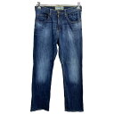 【中古】【古着】 Wrangler デニムパンツ W32 ラングラー ストレートフィット インディゴ 古着卸 アメリカ仕入 2312-597