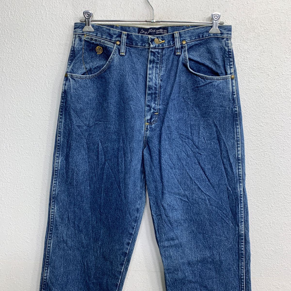 【中古】【古着】 Wrangler ロングパンツ W34 ラングラー 31MGSHD カウボーイカット インディゴ コットン メキシコ製 古着卸 アメリカ仕入 2312-637