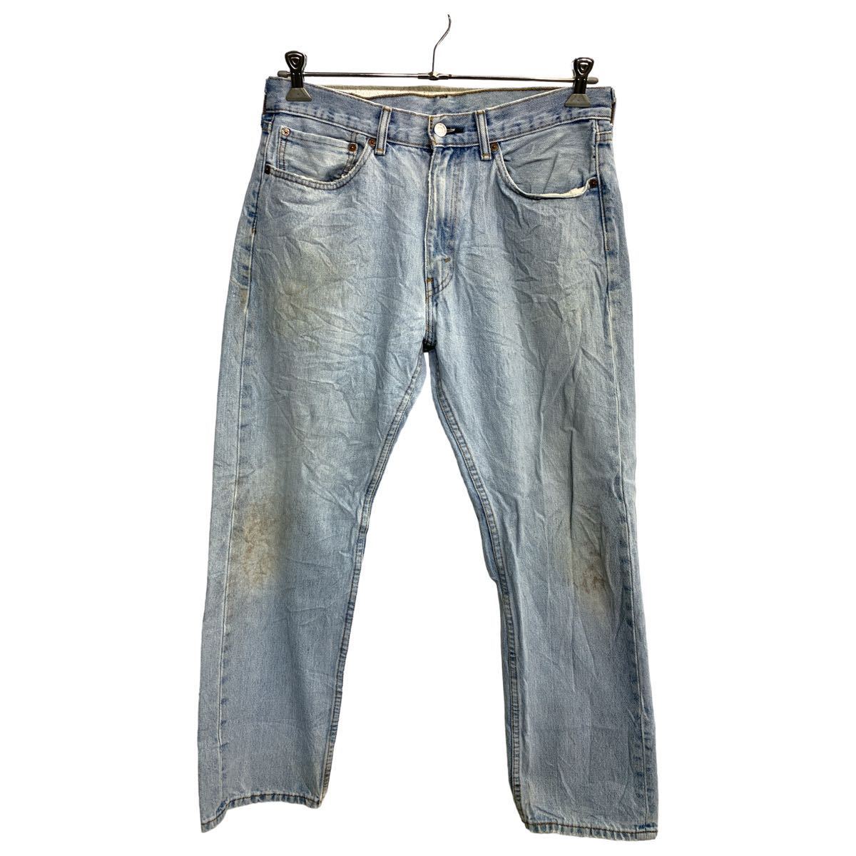 【中古】【古着】 Levi's 505 デニムパンツ W34 リーバイス レギュラーフィット ライトブルー コットン メキシコ製 古着卸 アメリカ仕入 2312-800