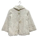【中古】【古着】 Patagoniaフリース ジャケット キッズ S 160~150 ホワイト パタゴニア 古着卸 アメリカ仕入 a512-5440