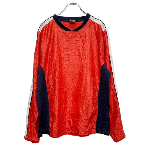 【中古】【古着】 NIKE プルオーバー ジャケット L ネイビー レッド ホワイト ナイキ Vネック 薄手 古着卸 アメリカ仕入 a512-5497 【中古】【古着】 NIKE プルオーバー ジャケット L ネイビー レッド ホワイト ナイキ Vネック 薄手 古着卸 アメリカ仕入 a512-5497