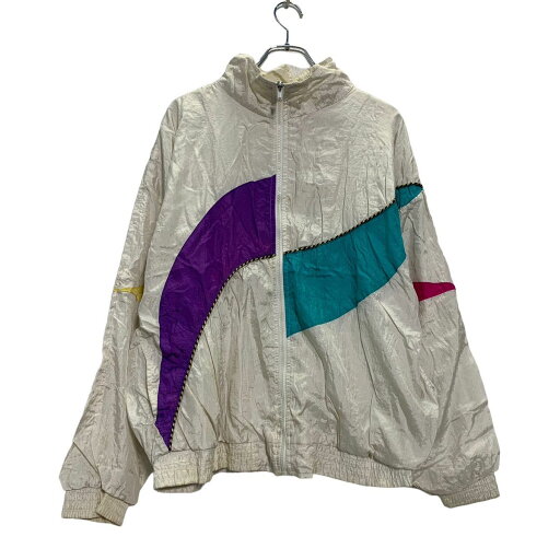 【中古】【古着】 LONGSTREET ジップアップ ナイロンジャケット L~ ホワイト ライトブルー ピンク ポケット 古着卸 アメリカ仕入 a512-5564 【中古】【古着】 LONGSTREET ジップアップ ナイロンジャケット L~ ホワイト ライトブルー ピンク ポケット 古着卸 アメリカ仕入 a512-5564