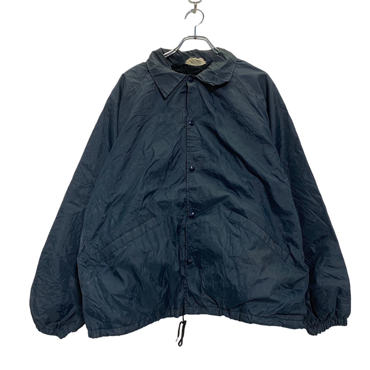 【中古】【古着】 K-BRAND ナイロン コーチ ジャケット XXL ネイビー 裏ボア ポケット ビッグサイズ 古着卸 アメリカ仕入 a512-5572