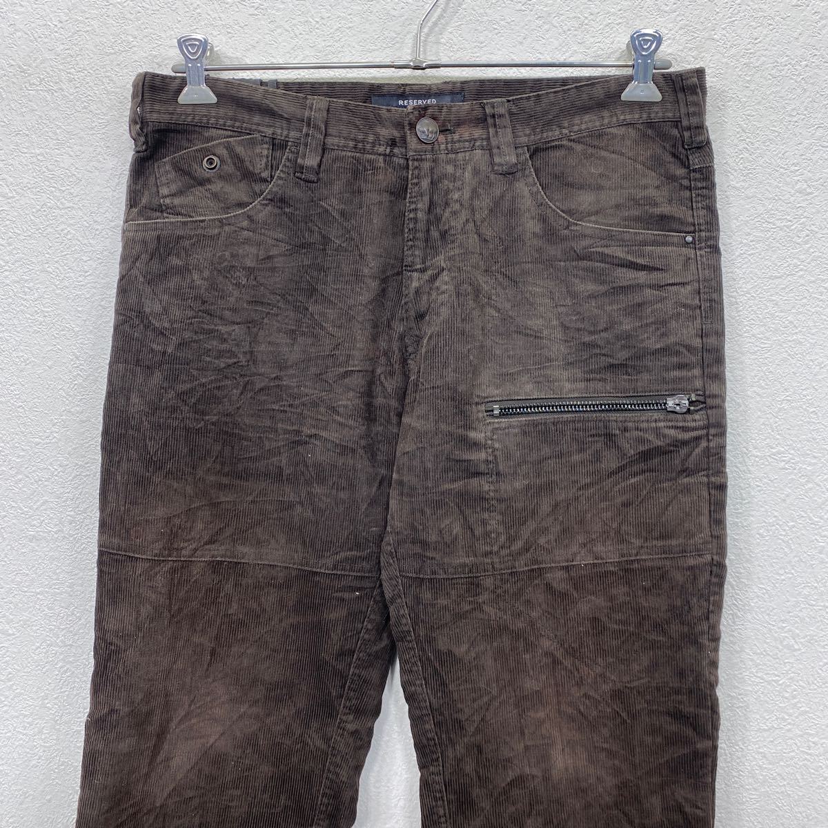 【中古】【古着】 RESERVED コーデュロイパンツ W36 リザーブド ビッグサイズ ブラウン 古着卸 アメリカ仕入 2312-827