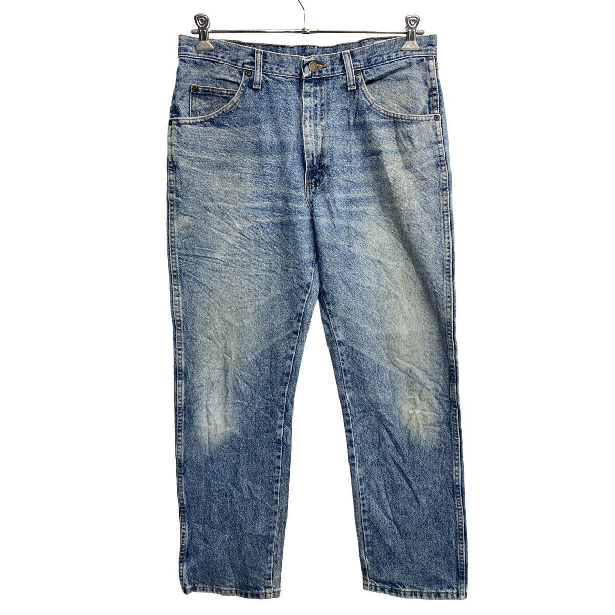 【中古】【古着】 Wrangler デニムパンツ W34 ラングラー ブルー コットン メキシコ製 古着卸 アメリカ仕入 2312-862