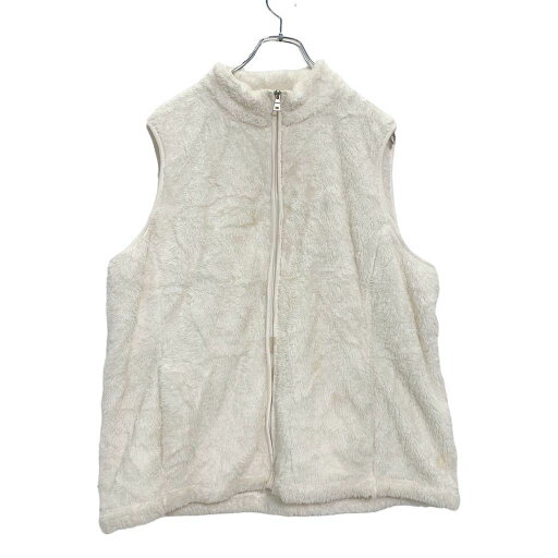 【中古】【古着】 Croft&Barrow ジップアップ フリース ベスト XXL ホワイト ポケット ビッグサイズ 古着卸 アメリカ仕入 a512-5644 【中古】【古着】 Croft&Barrow ジップアップ フリース ベスト XXL ホワイト ポケット ビッグサイズ 古着卸 アメリカ仕入 a512-5644